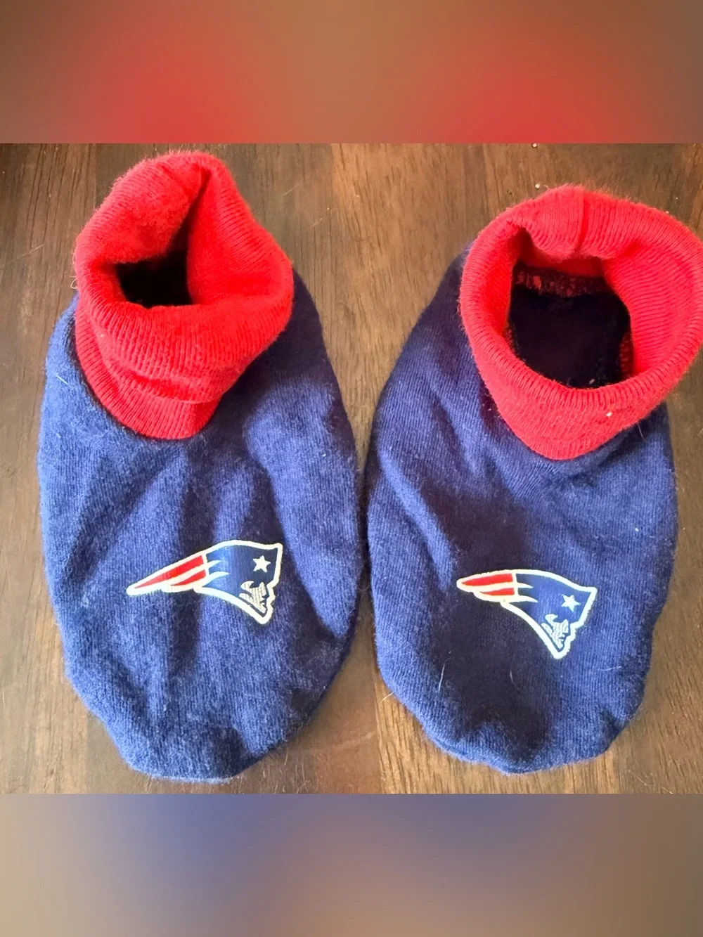 NFL New England Patriots Baby Booties Lot of 2 Infant 0-6M